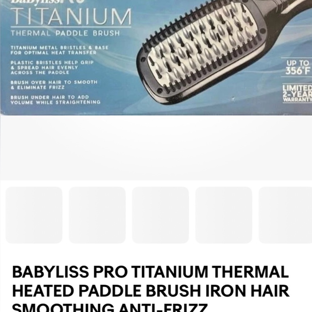 BaByliss Black Hair Straightening Tool
